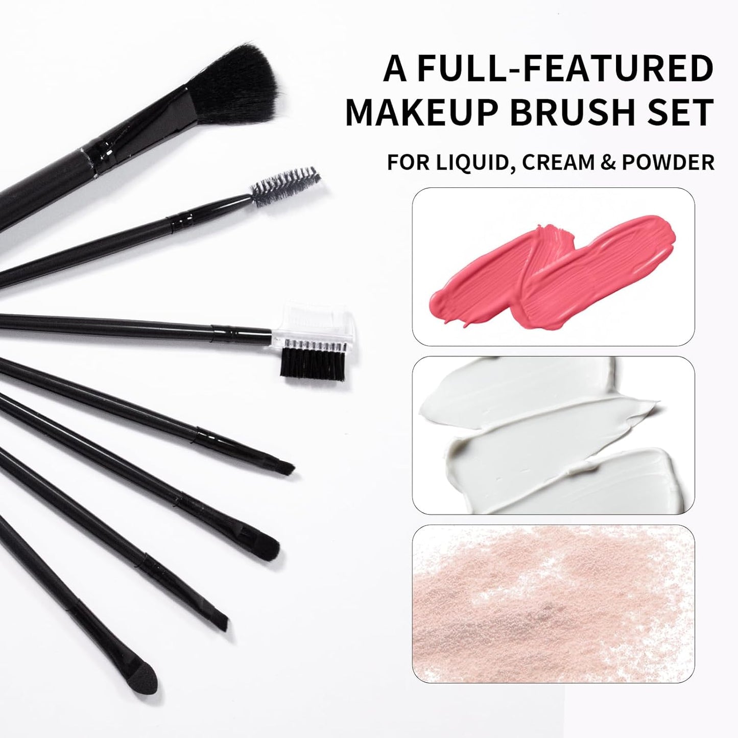 Makeup Set for Girls Teens Women, Full Face Makeup Kit, Travel Makeup Kit, Makeup Present Set, Eyeshadow Foundation, Blusher Counter Stick, Pencil Eyeliner Lip Gloss, Makeup Brushes Sponge Bag